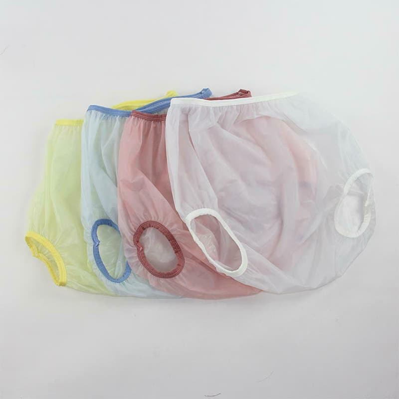 Plastic PVC translucent washable children's adult diaper diaper cover waterproof diapers factory direct supply