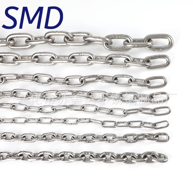 Sumec 304 Stainless Steel Chain, Hanging Lamp Chain, Short Link Dog Chain, Anti-Theft Chain, Decorative Chain, Lifting Chain
