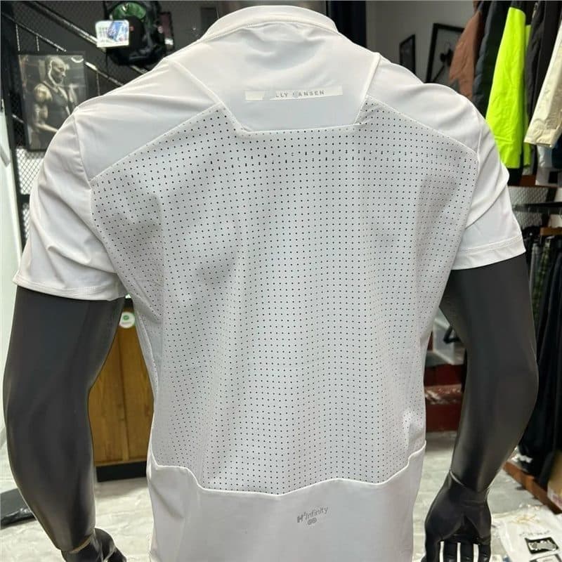 2025 Summer New Sports T-Shirt for Men Loose Breathable Short Sleeve Mesh Design Fitness Workout Top Fashion