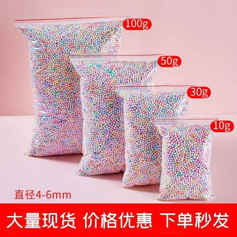 Meteorite Foam Macaron Gift Box Decoration Filling Foam Mixture Colorful Round Particle Balls