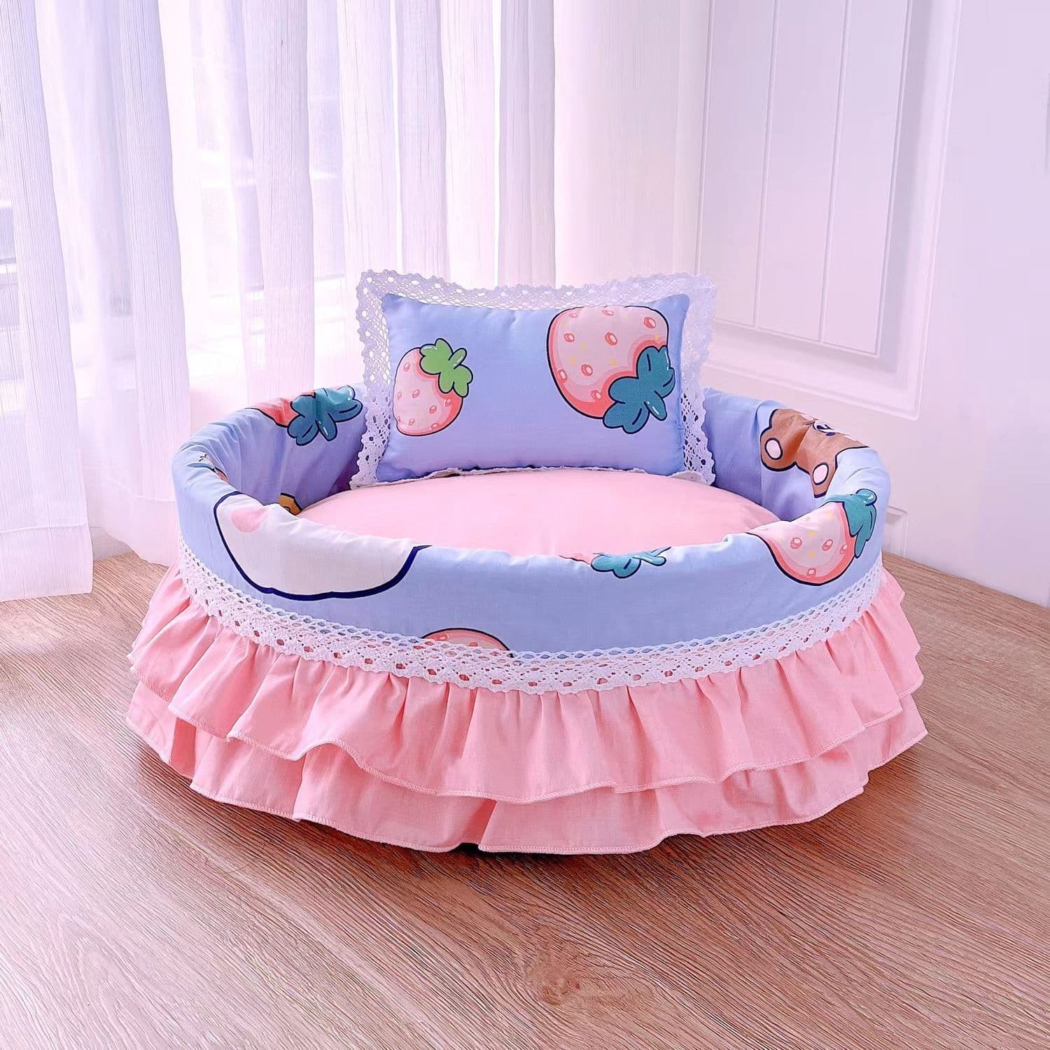 Doghouse and cathouse, universal for all seasons, small dog sleeping nest, princess bed, removable and washable universal cute pet bed, baby nest