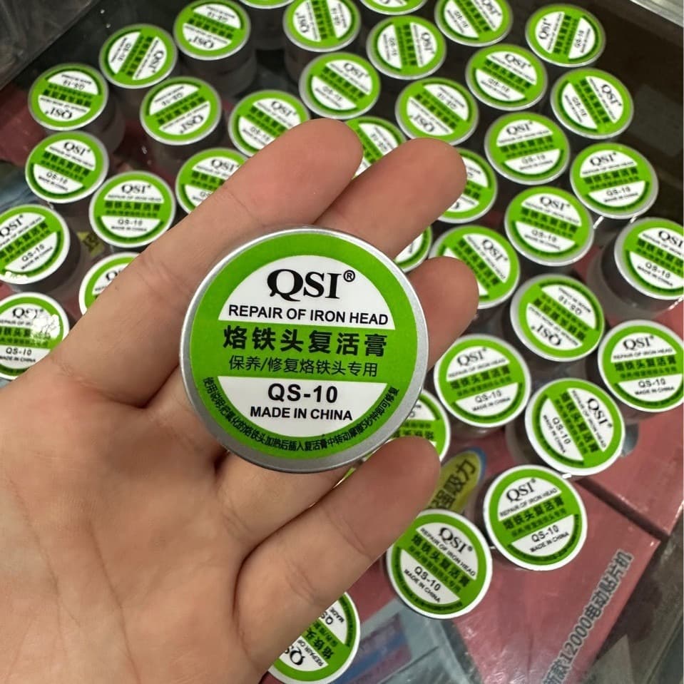 QS-10 Soldering Tip Revival Paste Cleaner Maintenance Electric Soldering Iron Tip Restore Paste Remove Black Layer Deoxidize Repair Chrome Tip