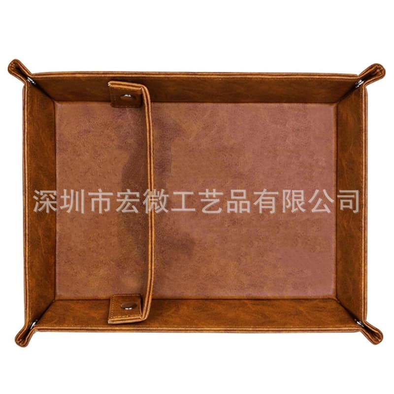 Clearance wholesale dual-color trays, leather trays, miscellaneous entryway key, toy, office stationery storage trays.