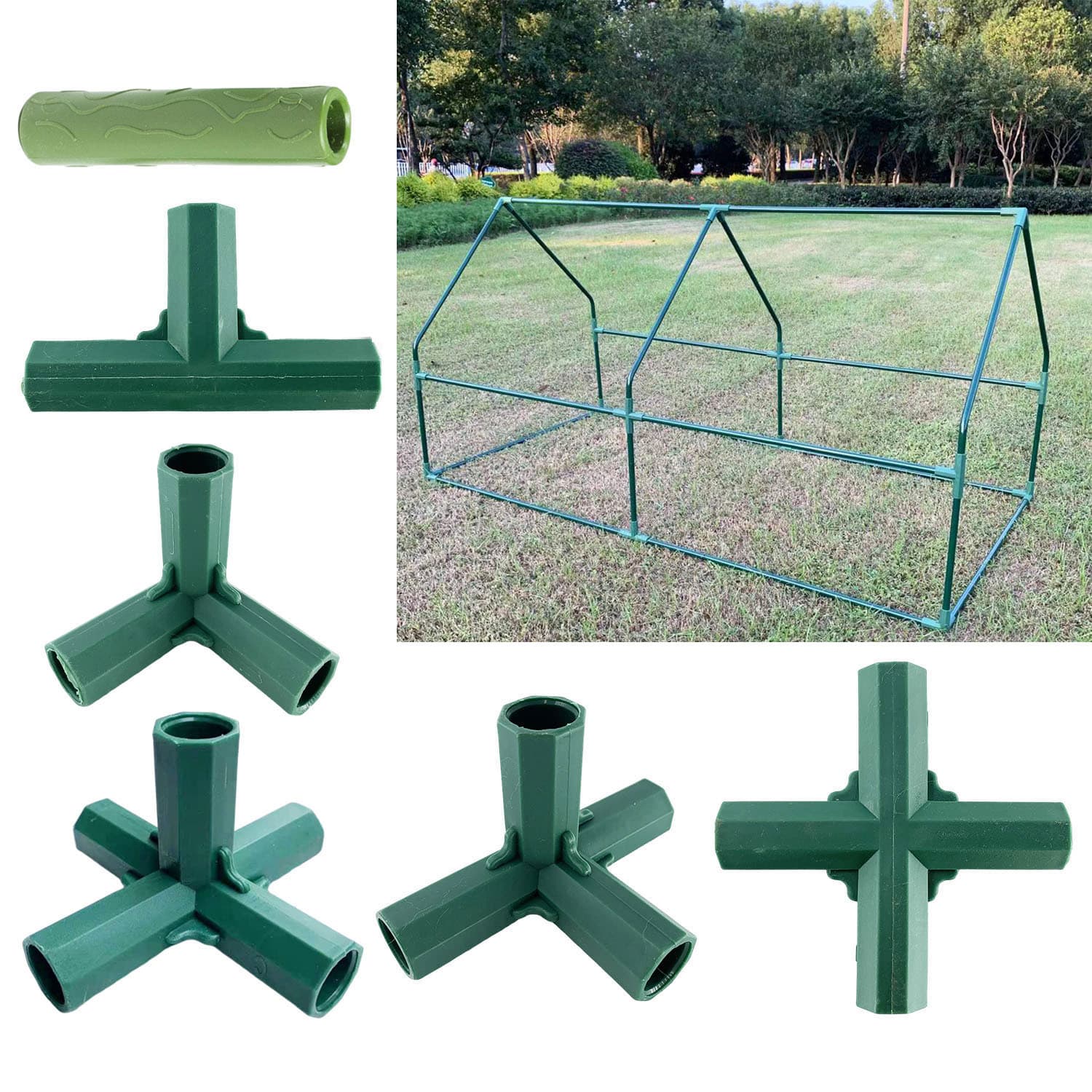 Source Factory Greenhouse Plastic Joint Three-Way Four-Way Five-Way Greenhouse Accessories Bracket Column Gardening Connector