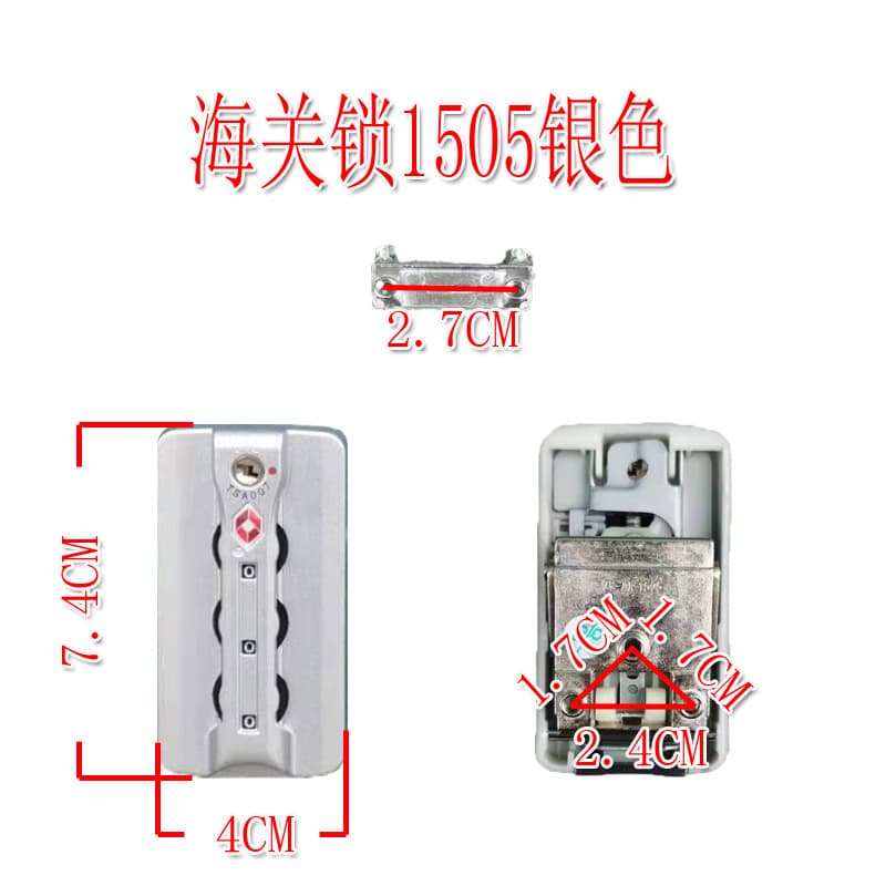 In-Stock Suitcase and Luggage Accessories: TSA007 Customs Lock, ZCL Combination Lock for Suitcase Repair