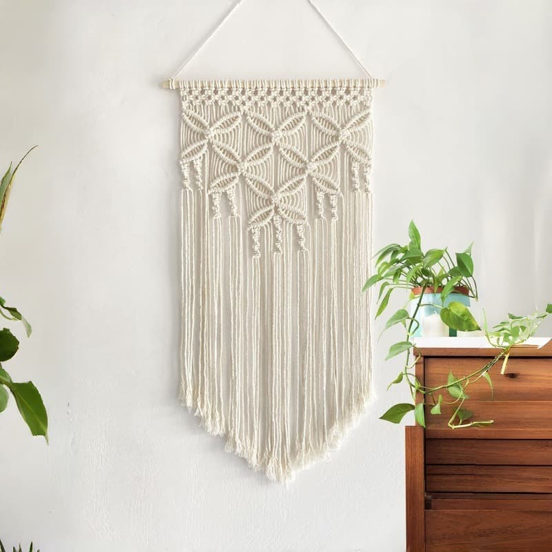 Cross-border hot selling hand-woven bohemian cotton rope tapestry DIY Nordic style B&B home decoration wall hangings