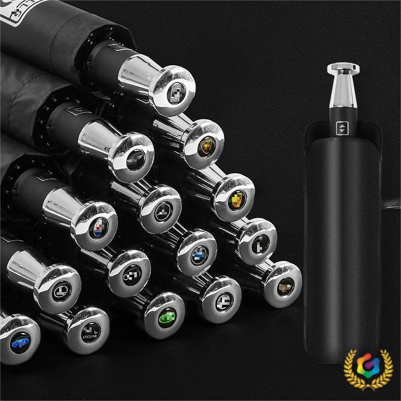 ✅Full-automatic 10-bone three-fold vinyl umbrella Rolls-Benz C Bao VIP folding car 4S business gift advertising