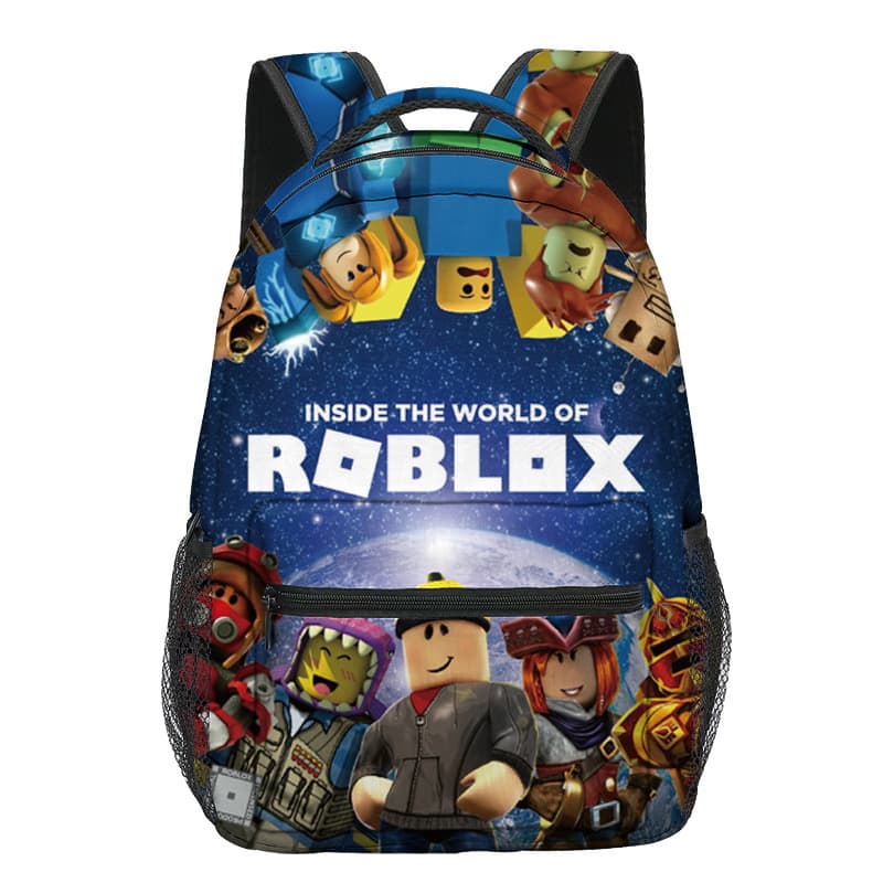 Roblox Student Backpack with Roblox Print, Minecraft Backpack, Cartoon Anime Kids Backpack