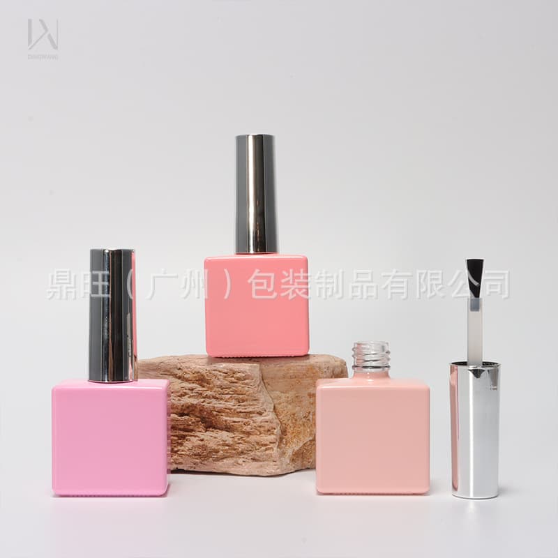 Wholesale 15ml Nail Gel Bottle, Square Nail Gel Light-Proof Glass Empty Bottle, Nail Gel Functional Gel Refill Bottle