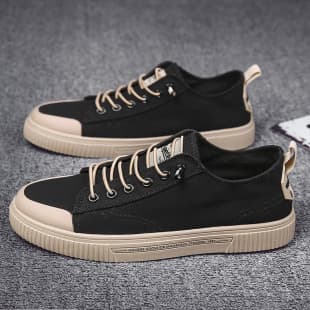 Low-top Canvas Shoes Breathable Men's Trend Shoes 2025 Spring New Versatile Trendy Skate Shoes Korean Style Casual Shoes