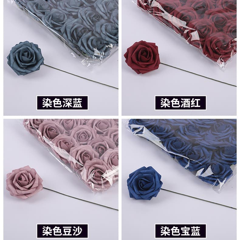 Office Culture Artificial Flowers Faux Pink Roses Bouquet Decorative Floral Arrangement For Home Decor