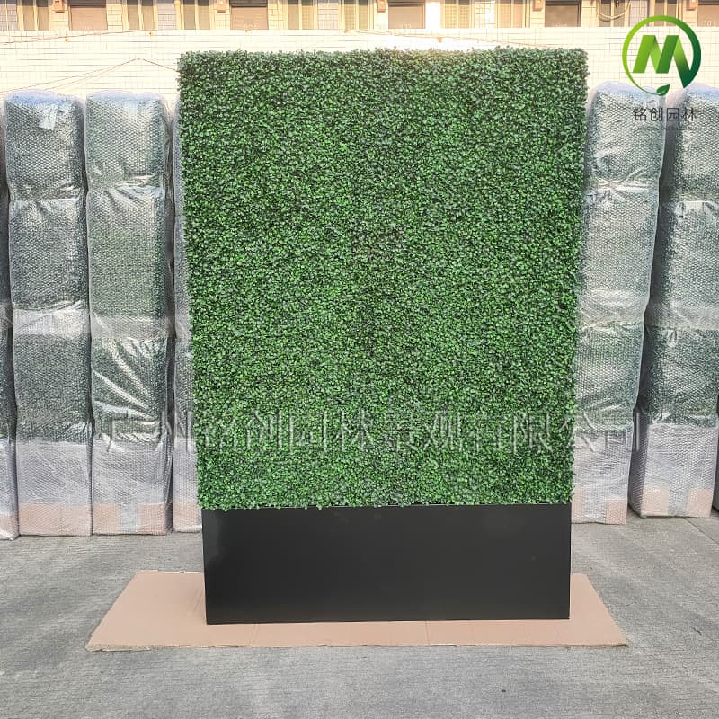 Outdoor sun protection simulated grass wall three-dimensional Milan grass wall fence wall green plant wall courtyard plant fence enclosure grass wall