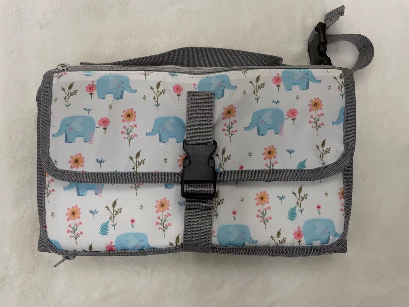 Baby Diaper Changing Pad Storage Bag Portable Multifunctional Changing Mat Waterproof Car Stroller Organizer Bag