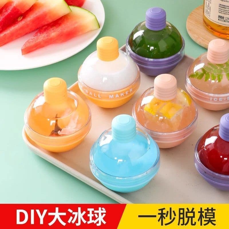 Light bulb ice ball mold whiskey ball food grade silicone round ice tray household ice cube ice box freezing artifact