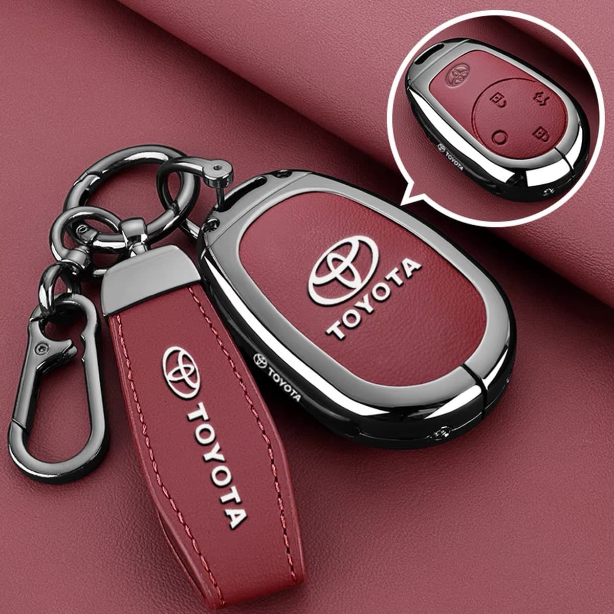 Key Case for GAC Toyota bZ3X TOYOTA New 2025 BZ3X Car Key Cover with Clip Remote Shell