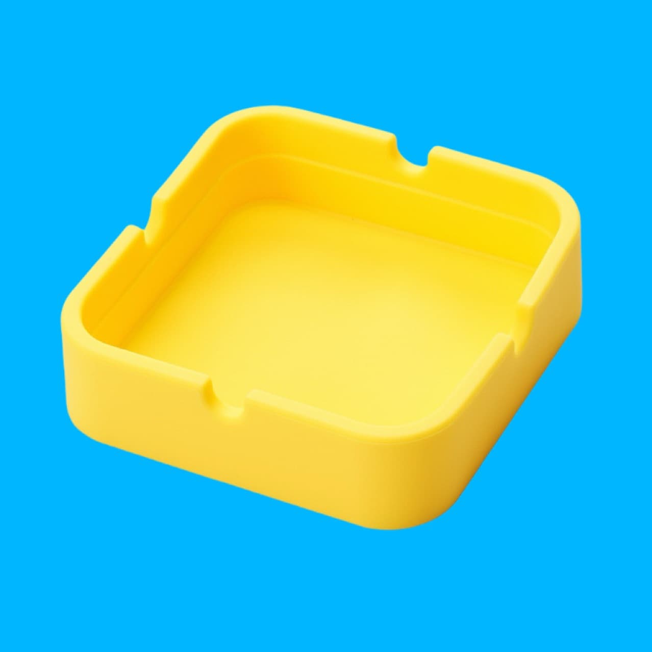 2024 New Cross-Border Silicone Ashtray High Temperature Resistant Creative Square Drop-Resistant Ashtray Home Small Tool