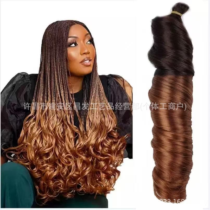 24inch 150g African French Spiral Curl Bulk