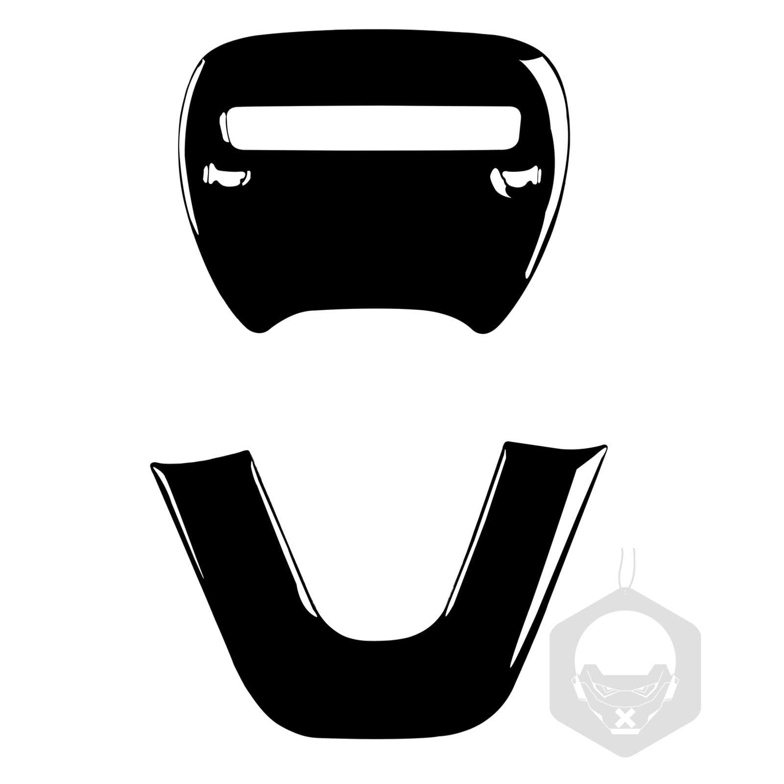 For Dodge Challenger 15-21 Steering Wheel Trim Sticker Piano Black Car Interior Modification Accessories