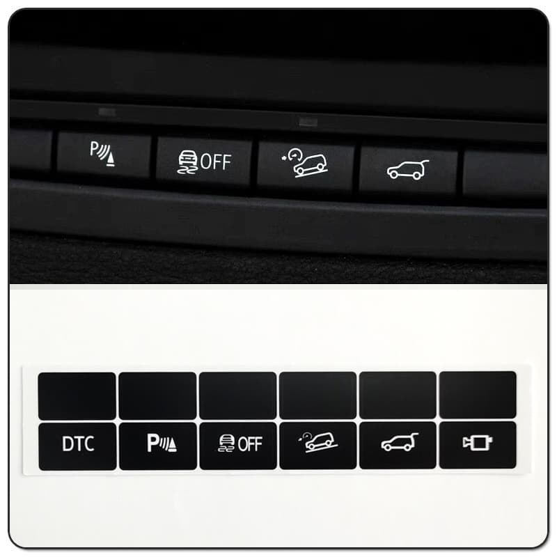 Applicable to BMW X5 X6 trunk switch electric eye radar anti-skid button repair stickers BMW E70 E71