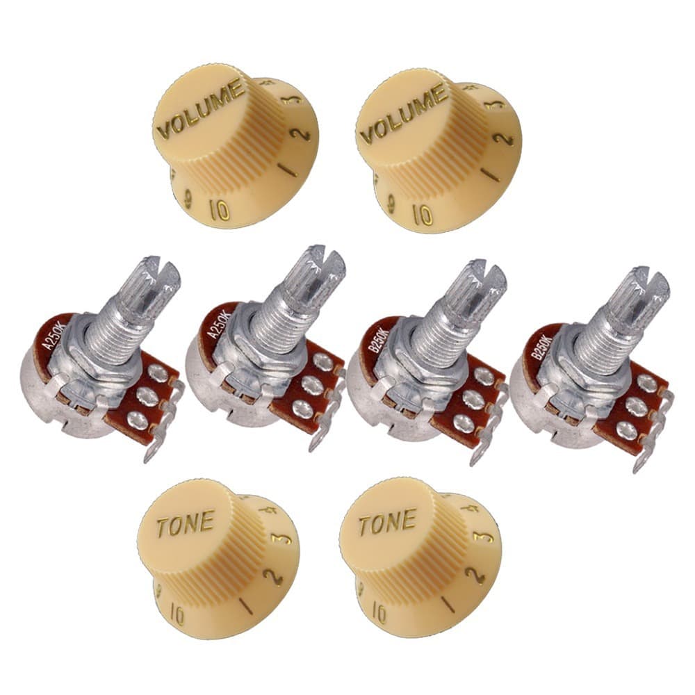 Guitar potentiometer volume tone control knob 18mm guitar volume tone potentiometer 25K250K500K