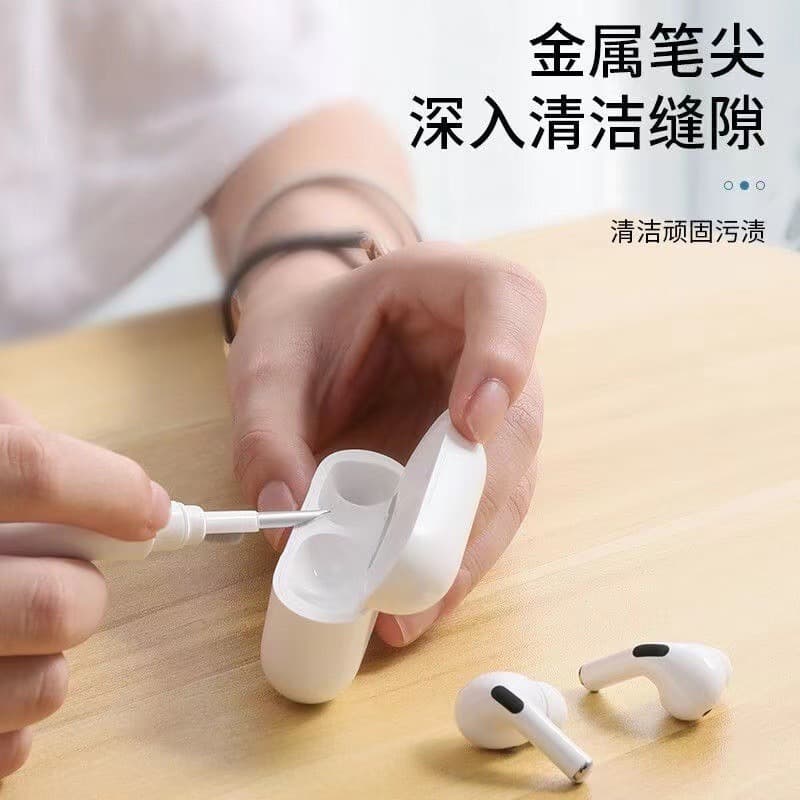 Hot-Sale Cross-border Multi-functional Portable Bluetooth Earbud Cleaning Pen 3-in-1 for Earbuds, Phones, and Computers