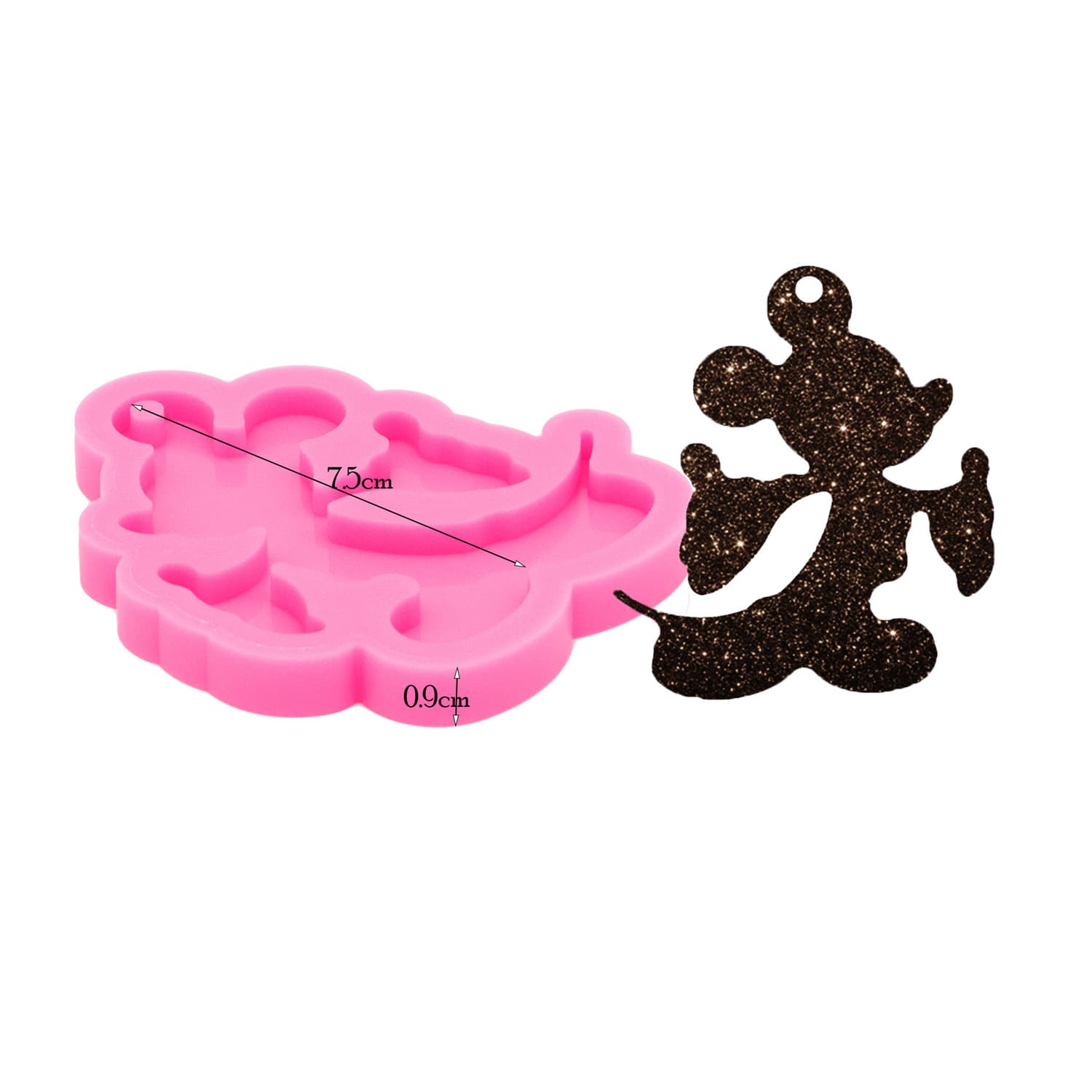 Silicone Mouse Bow Mold Chocolate Mold Sugar Craft Clay DIY Cake Decoration Handmade Baking Tool