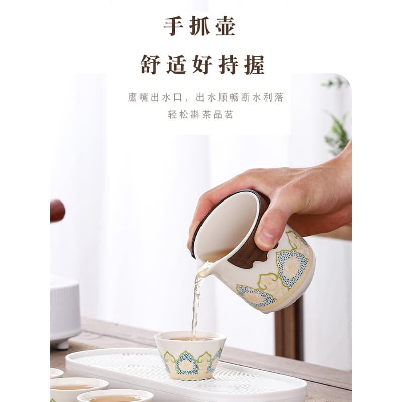 Travel Tea Set Home Outdoor Portable Carry Quick Cup One Pot Four Cups Office Kung Fu Tea Pot