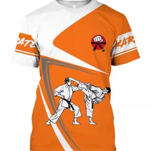 3D Printed Men's Karate T-Shirt Muay Thai Taekwondo Pattern T-Shirt Kids Short Sleeve Fashion Hip Hop T-Shirt Top