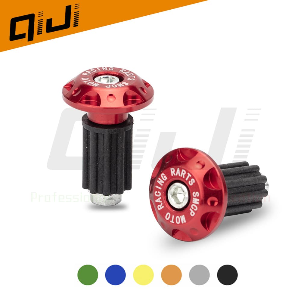 Dirt Bike Handlebar End Plug Modification Accessories Ghost Flame Scooter Decorative Grip Handlebar Anti-Fall End Caps