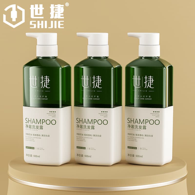 500ml wash and care packaging material press pump empty bottle customized shampoo conditioner shower gel pet care bottle