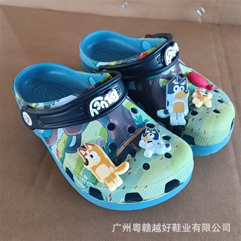 Cross Collaboration New Zany Lobby Star Wars Bluey Crocs Cartoon DIY Parent-Child Beach Shoes