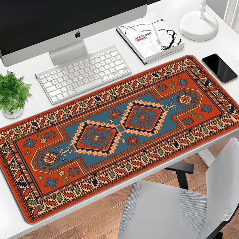 Simple Large Mouse Pad Office Computer Desk Pad Extra Large Gaming Keyboard Pad Thickened Locked Edge Wrist Rest Pad Wholesale