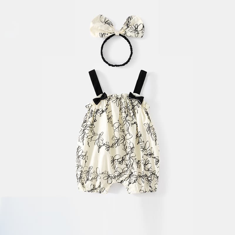 Baby clothes summer thin newborn baby girl jumpsuit princess full moon 100-day suspender belt summer romper