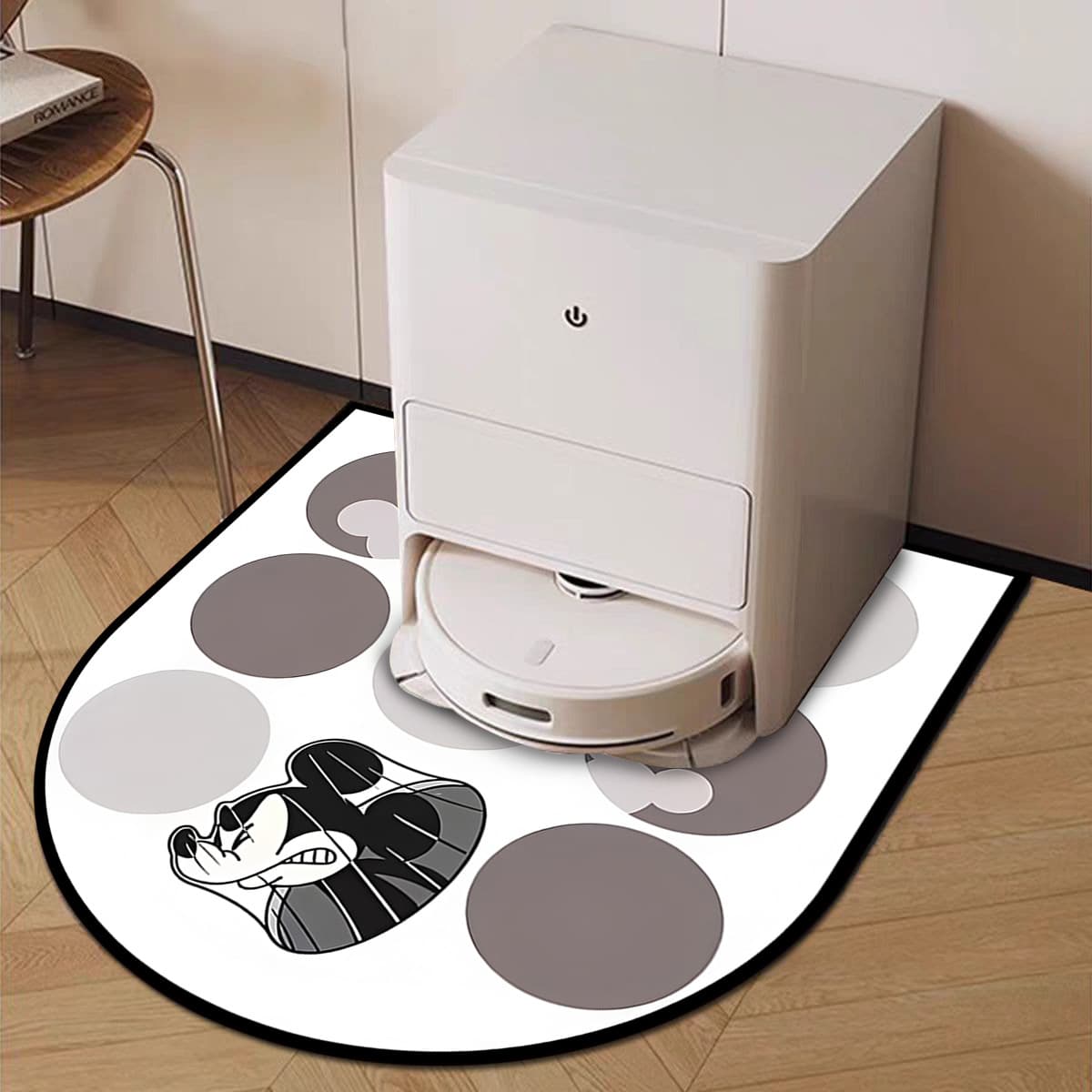 Spot cartoon Mickey Mouse shaped household water-absorbent, quick-drying, dirt-resistant, wear-resistant, easy-care mop pad, labeling and delivery