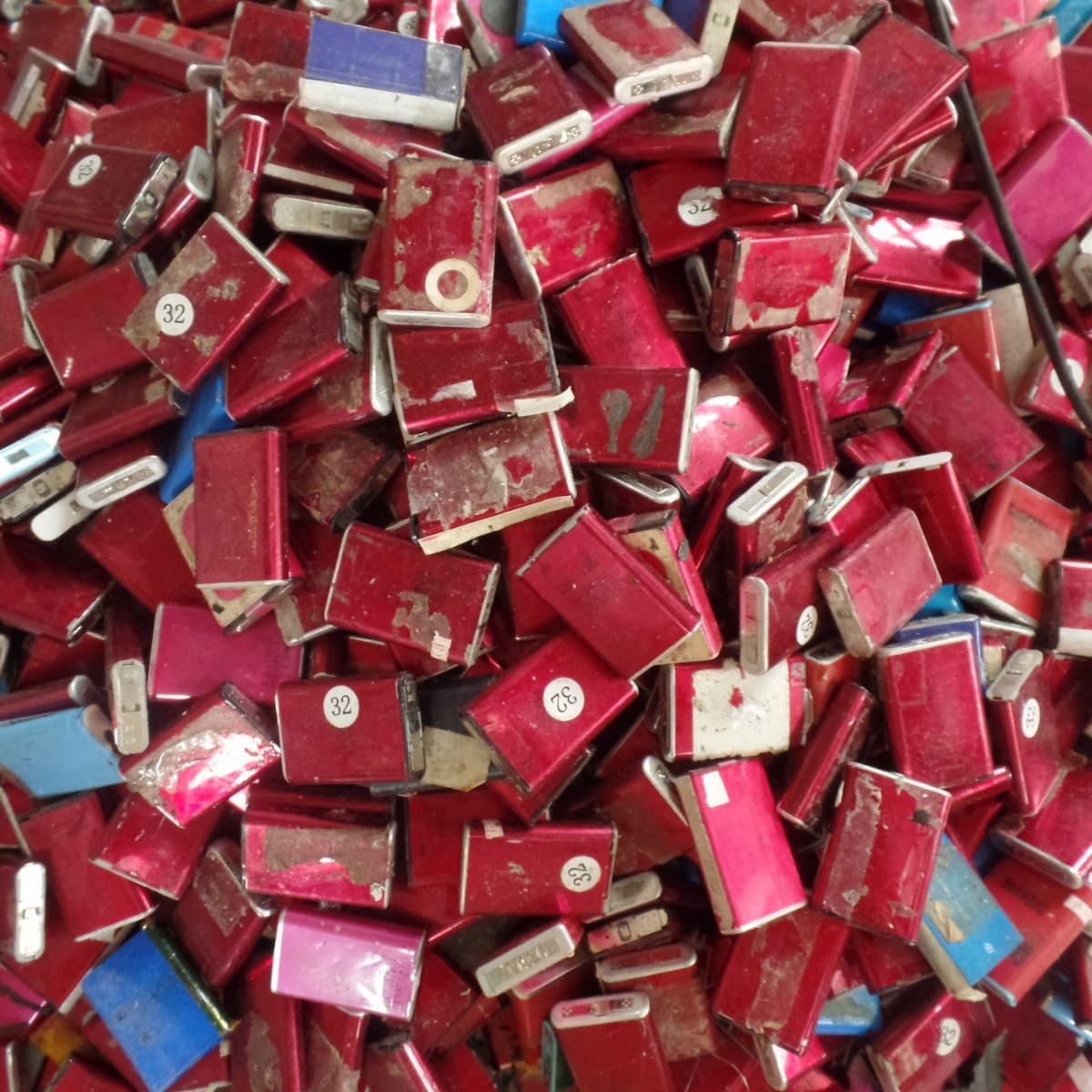 Manufacturer Direct Sales Red Sanyo 103450 Imported Salvaged Lithium Battery 1800-2000mAh