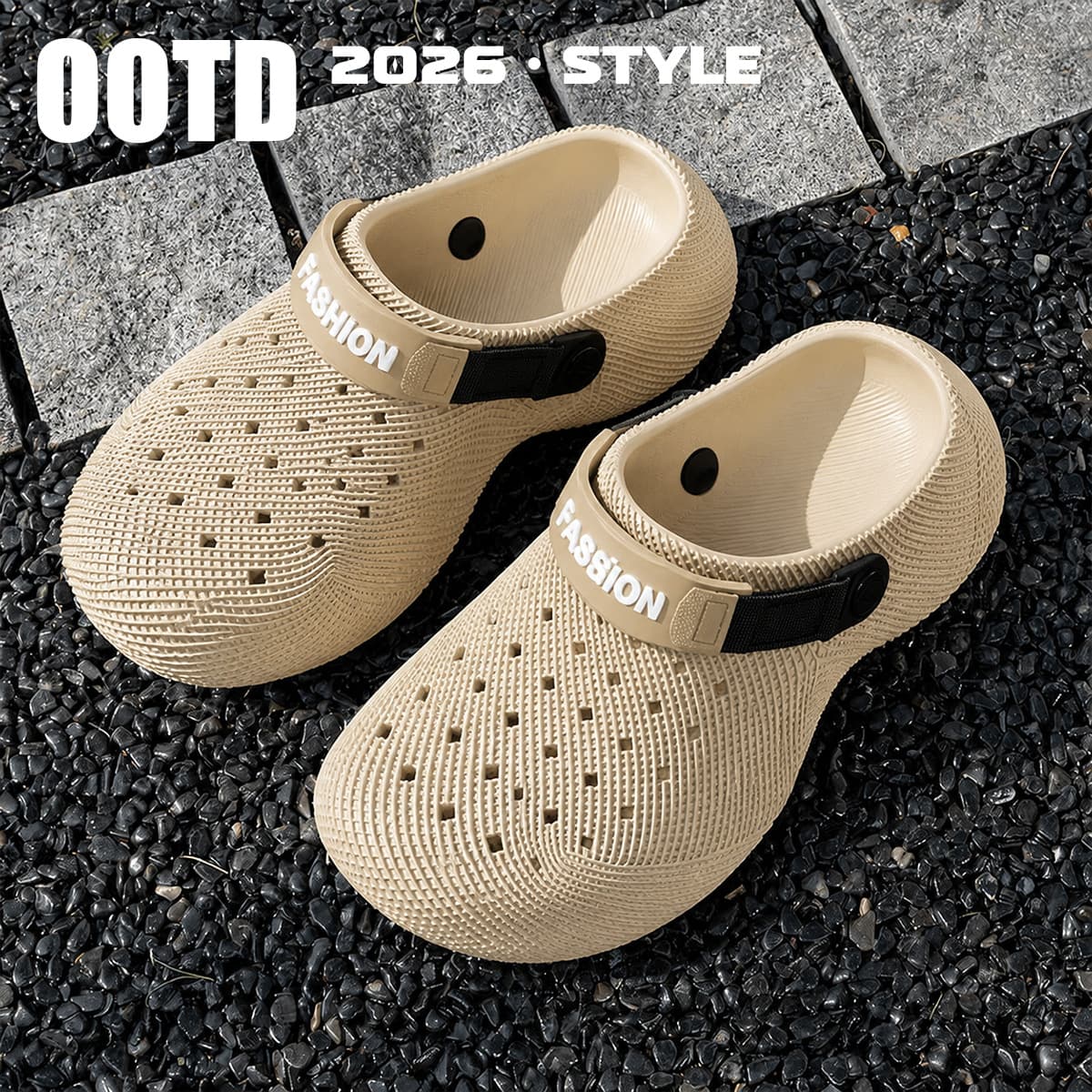 2026 Summer Hot 3D Printed Clog Sandals Cloud-Like Comfort for Men and Women, Outdoor Thick Sole Breathable Sports Closed-Toe Slippers