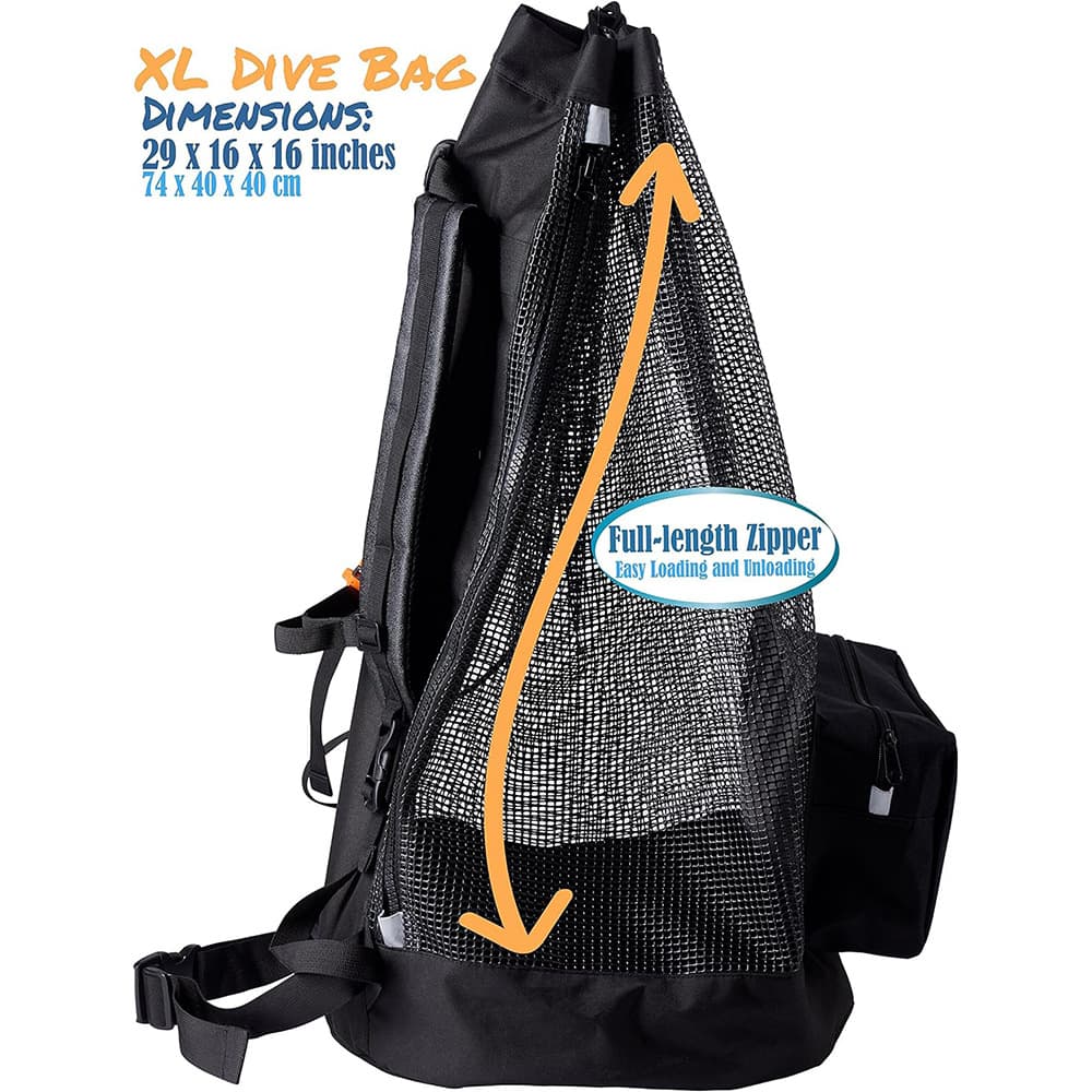 New Cross-Border Best-Selling Lightweight Dive Bag, Large-Capacity Mesh Snorkeling Backpack, Sea Snorkeling Gear Backpack