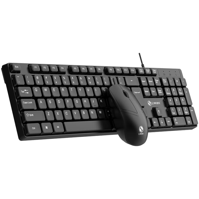 Limei T15 K15 Keyboard and Mouse Set USB Wired Notebook Desktop Computer Office Typing Business Home