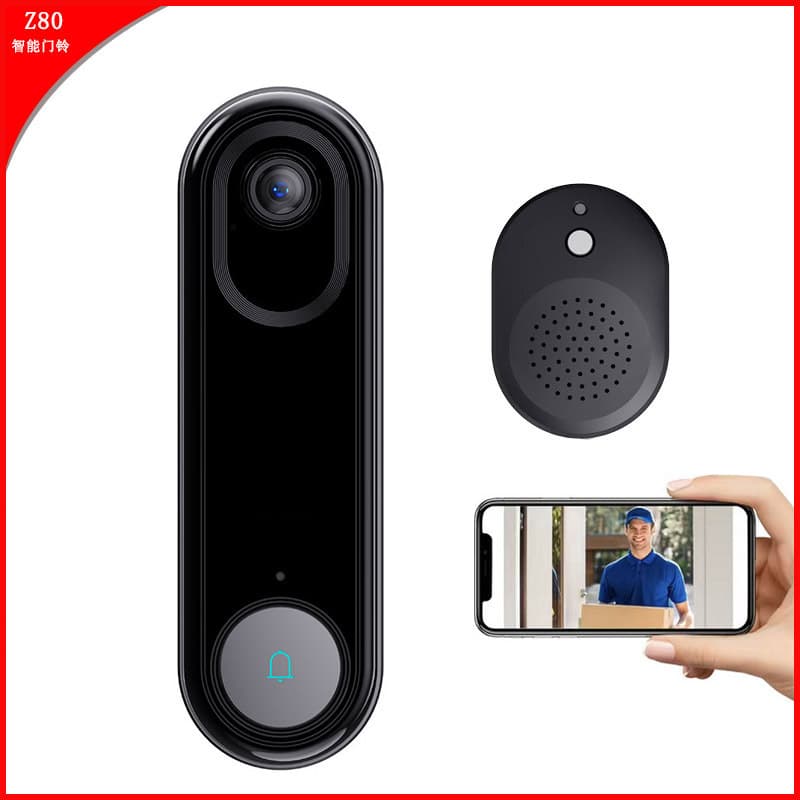Home WiFi Smart Doorbell with Notification, Video Intercom, Infrared Night Vision, and Camera