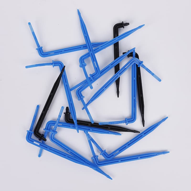 Black Spray Arrow Blue Bend Arrow Tube Drip Irrigation Drip Arrow Bend Drip Arrow Flow Regulator Drip Arrow Head One-to-Four Drip Irrigation Water-Saving Irrigation
