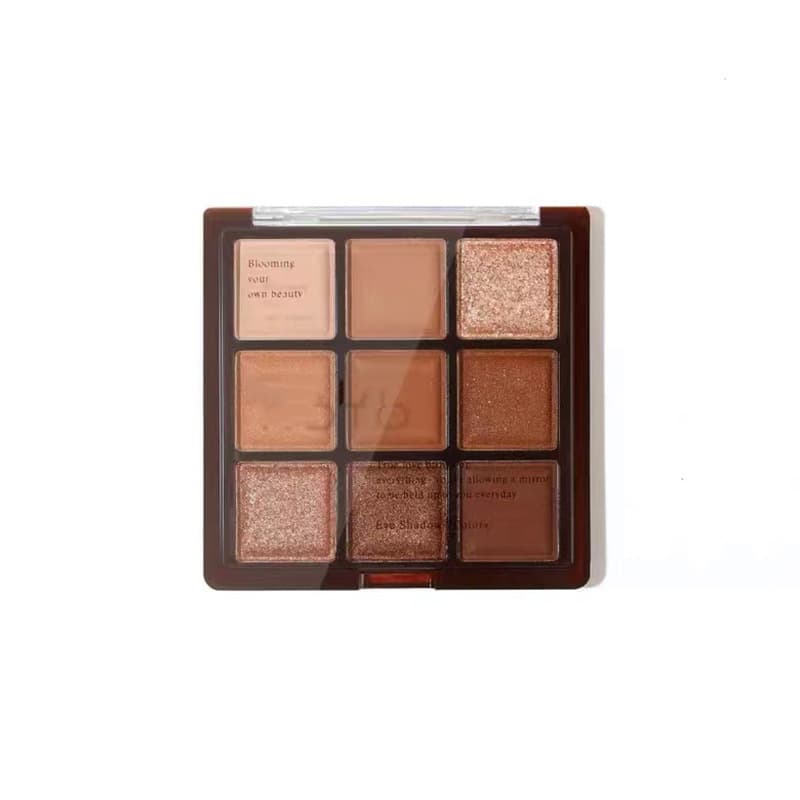 Chocolate Eyeshadow Earth Tone Eyeshadow Palette Natural Makeup Puffy Eyes Matte Shimmer Nine Colors New Student Beginner Bare Face