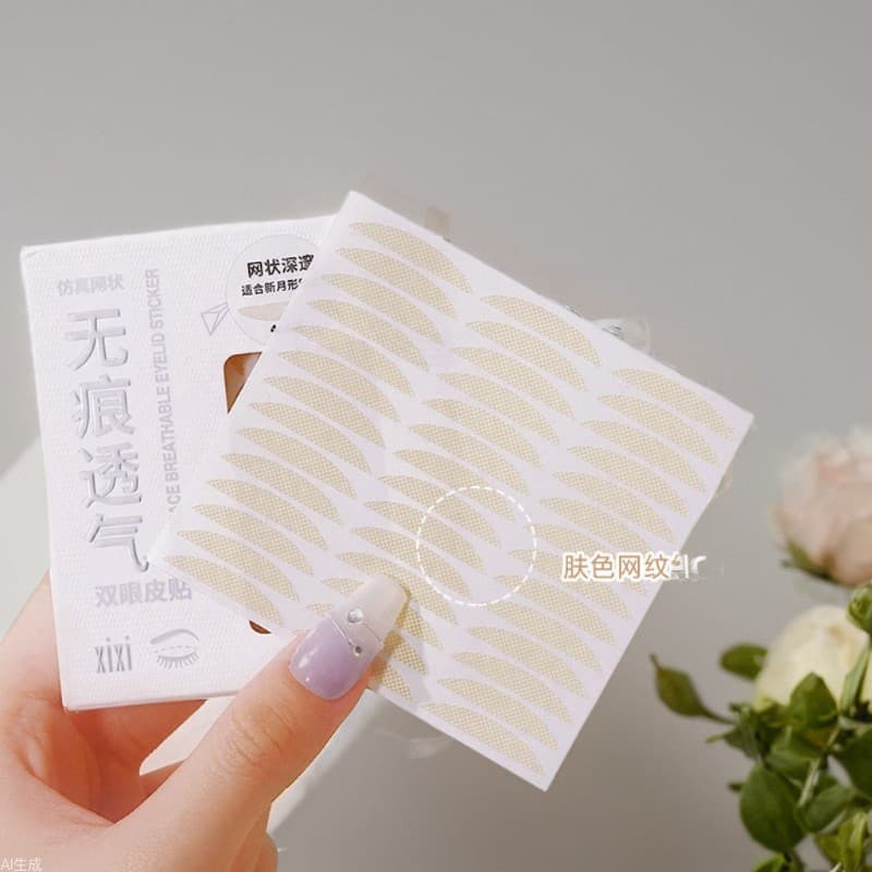 Xixi Beauty Tool Olive Shape Eyelid Tape Invisible Double Eyelid Stick Self Adhesive Puffiness Under Eye Bag Disappearing Eyelid Tape