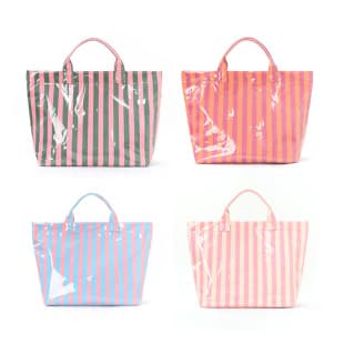 Feihong Cross-Border Striped Tote Bag, High-Aesthetic Lightweight Handbag, Commuter Large-Capacity Portable Travel Shoulder Bag