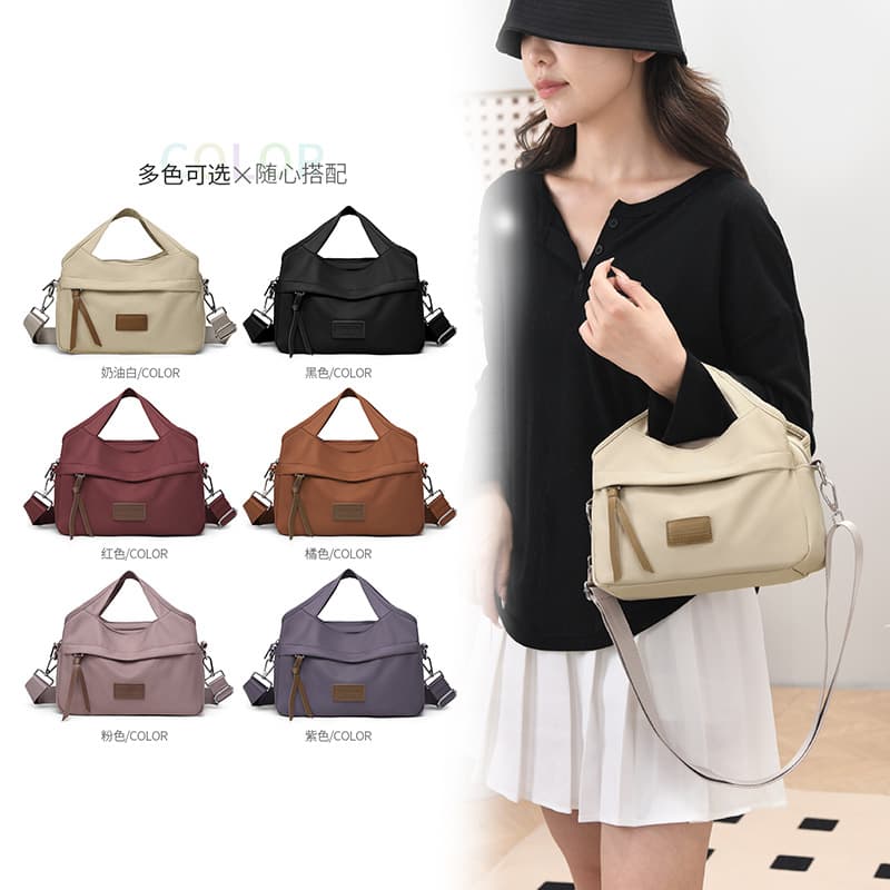 New Women's Handbag Multi-functional Shoulder Crossbody Bag Oxford Cloth Lightweight Waterproof Middle-aged Women's Backpack Casual