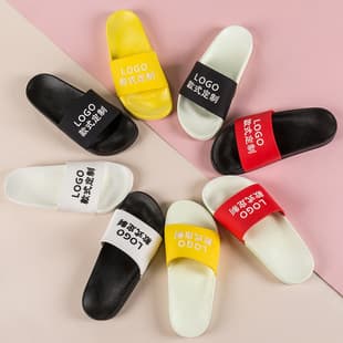 2021 Custom Logo Slippers Women Summer Home Bathroom Couple Slippers Custom Outdoor Sandals Men Home Shoes
