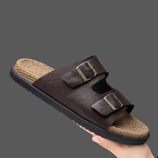 Men's Slippers Summer Outdoor Sports Casual Beach Flip Flops Teenagers Anti-slip Soft Sole Vietnam Birkenstock Style Sandals