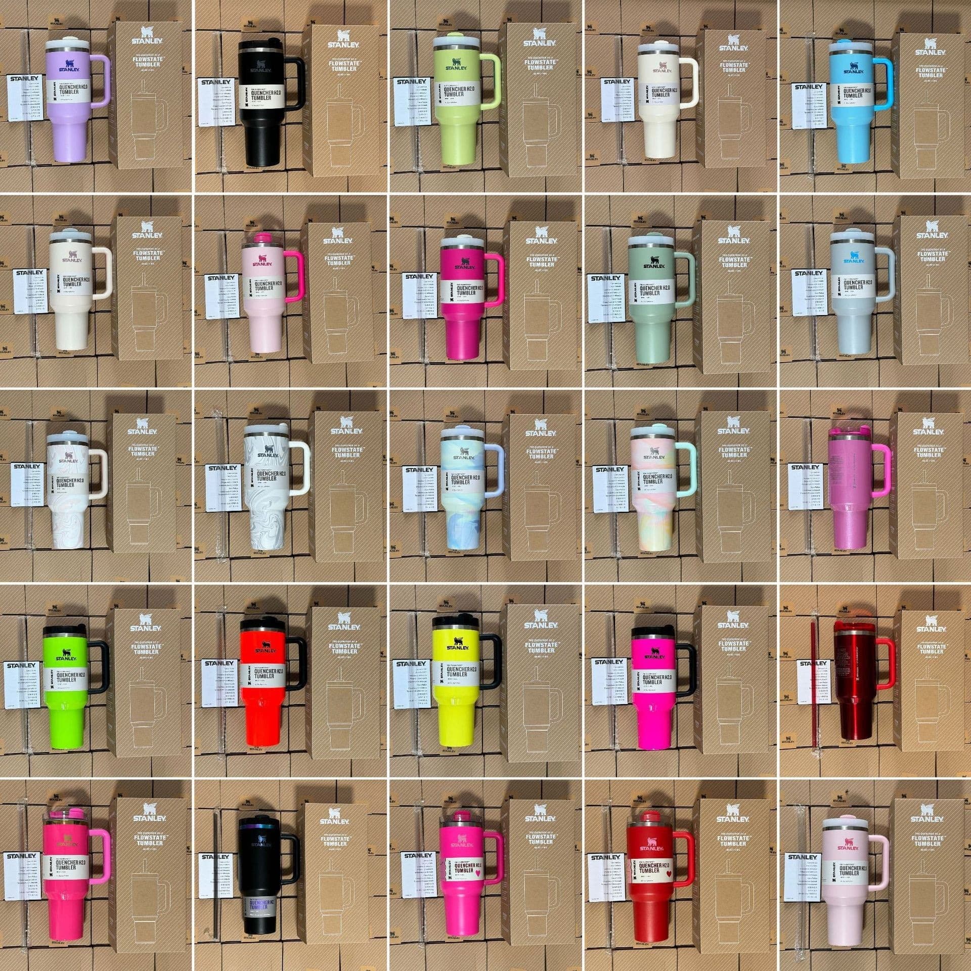 In Stock Cross-Border Hot Seller eBay Stanley 40oz Large Capacity Car Insulated Tumbler