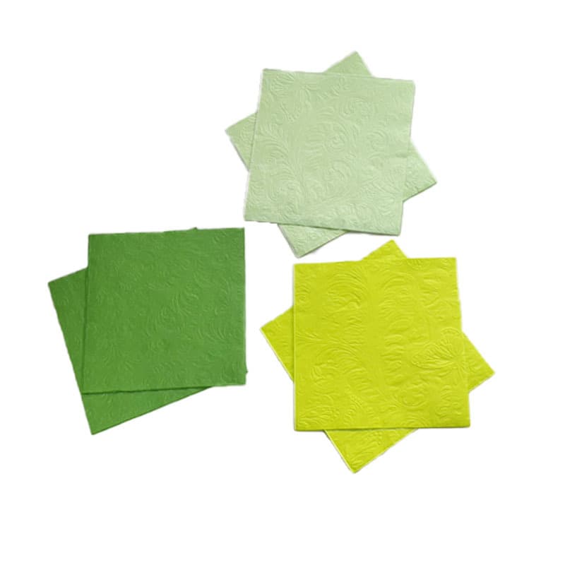 Anyou Factory Pure Green Sage Green Printed Napkins Sage Green Napkins Colored Tissue Paper