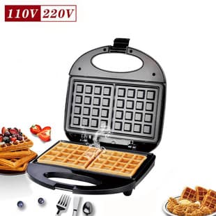 Factory Wholesale Bread Press Machine US Standard Waffle Maker Sandwich Maker Panini Breakfast Machine Grill Machine Hot Dog Machine