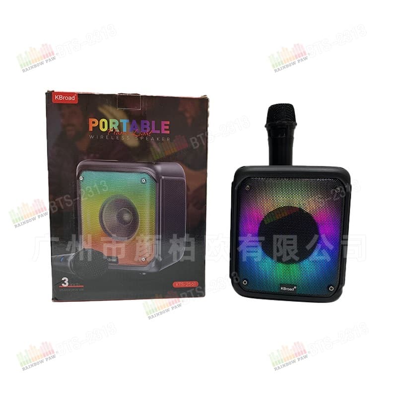 KTS GTS BTS Factory Wholesale KTS-2561 Wireless Bluetooth Speaker with Wireless Microphone